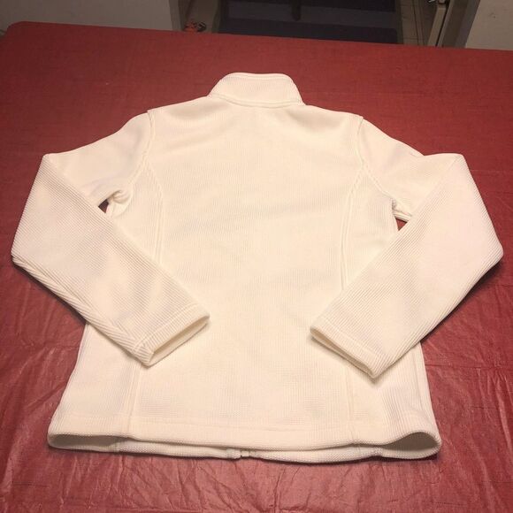 Izod Cream Long Sleeve Knit/Fleece Lined Jacket - Picture 2 of 8
